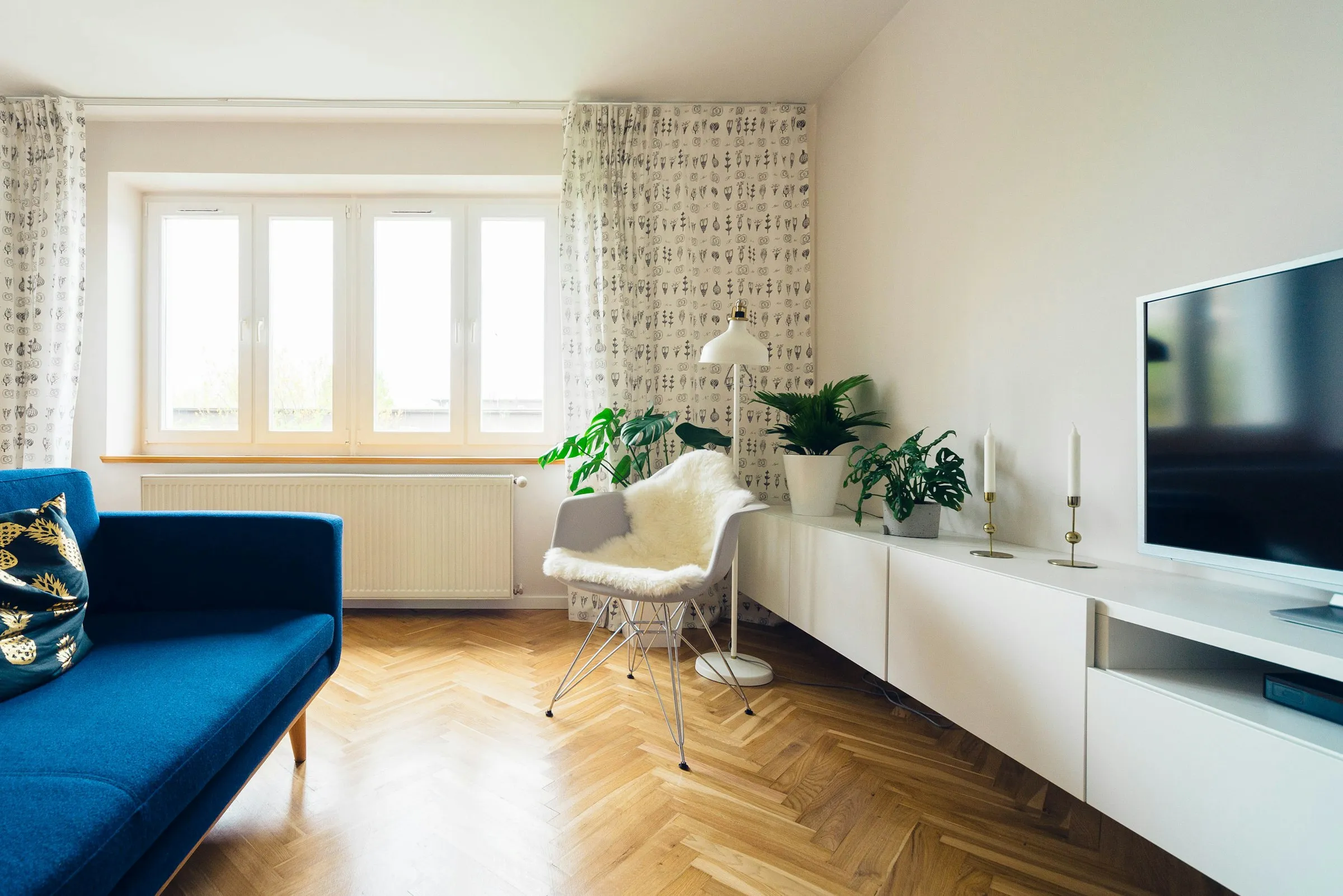 Nette, lichte woonkamer